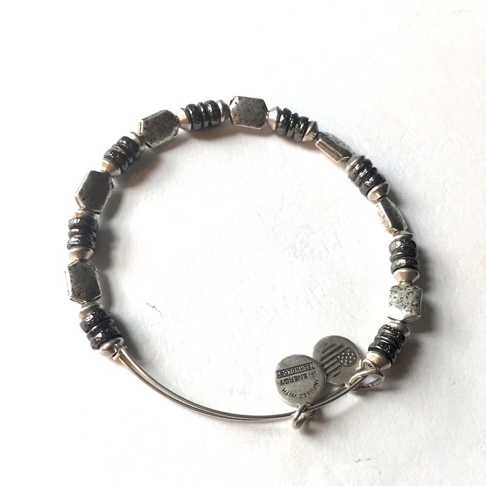 Alex and Ani two colored beaded bracelet